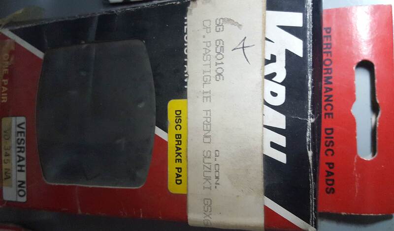PASTIGLIE FRENO SGR SUZUKI GSX600F-1100F 650106
