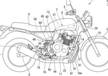 Honda, brevetto di una "quattro cilindri" raffreddata ad aria: futura CB1100?