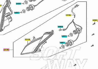 FARO FANALE ANTERIORE SX SINISTRO KYMCO DOWNTOWN 1 - Annuncio 7408919