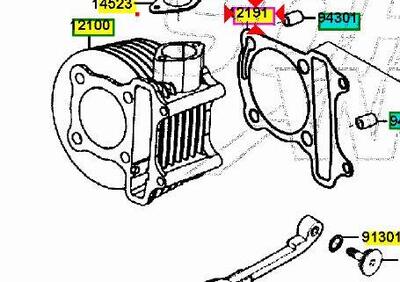 GUARNIZIONE CILINDRO ORIGINALE KYMCO AGILITY R16 1 - Annuncio 7409304