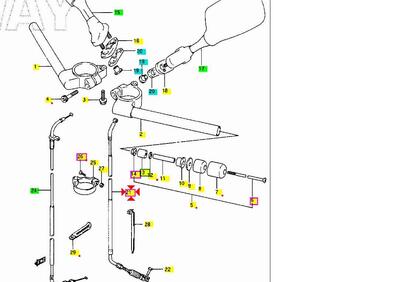 CAVO FRIZIONE ORIGINALE SUZUKI GSX-R 750 1988 1989  - Annuncio 7409780
