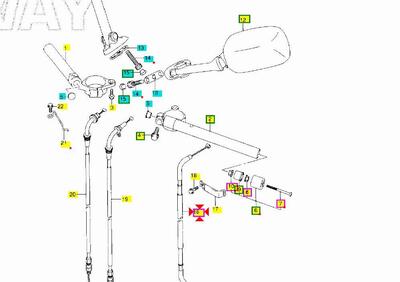 CAVO FRIZIONE ORIGINALE SUZUKI GSX-R 600 GSX-R 750  - Annuncio 7409786