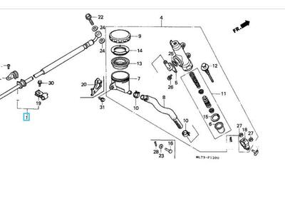 TUBO FRENO POSTERIORE HONDA VFR750F VFR 750 F 1987 - Annuncio 7409835