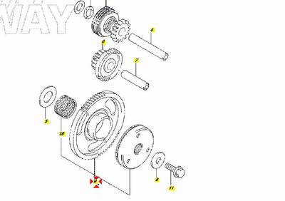 RUOTA LIBERA AVVIAMENTO SUZUKI AN 650 BURGMAN 650  - Annuncio 7409901