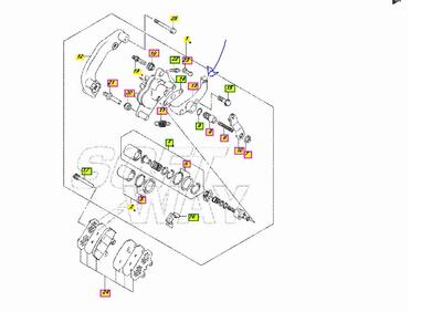 SUPPORTO CAVO FRENO STAZIONAMENTO SUZUKI BURGMAN 6  - Annuncio 7410033