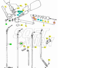 CAVO CHIUSURA GAS SUZUKI GSX-R 750 1993 Suzuki OE  - Annuncio 7410057