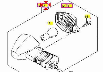 FRECCIA POSTERIORE SX SINISTRA SUZUKI DL 650 V STR  - Annuncio 7411913