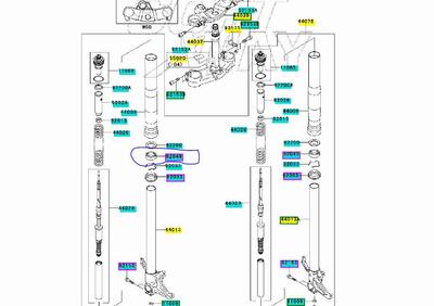 PARAOLIO FORCELLA ORIGINALE KAWASAKI ZX636 ZX 636 - Annuncio 7413539