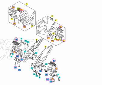 GOMMINO PEDANA ANTERIORE SUZUKI GSX R 1300 HAYABUS - Annuncio 7417287