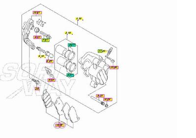 KIT PASTIGLIE FRENO ANTERIORE ORIGINALI SUZUKI BUR - Annuncio 7417288