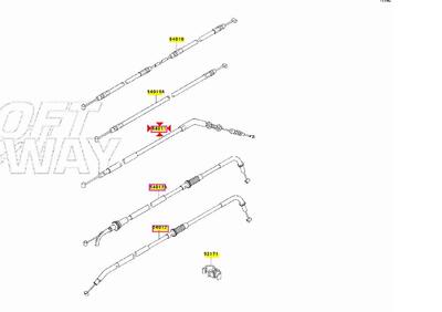 CAVO FRIZIONE ORIGINALE KAWASAKI Z750 Z 750 2011 2 - Annuncio 7418019