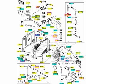 TUBO RACCORDO ACQUA KAWASAKI EN 500 1994 1995 1996 - Annuncio 7482917