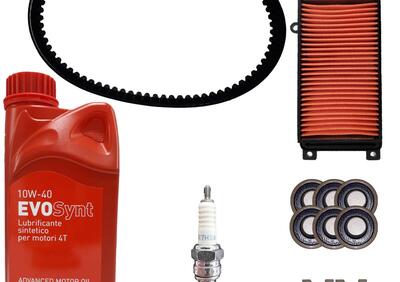 KIT TAGLIANDO ORIGINALE CINGHIA CANDELA OLIO KYMCO  - Annuncio 7483155