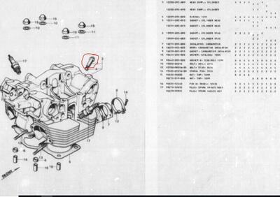 GUIDAVALVOLA ASPIRAZIONE E SCARICO HONDA CB 450 CB - Annuncio 7483527