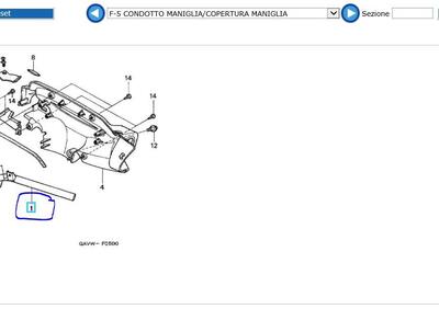 MANUBRIO ORIGINALE HONDA BALY 50 1997 1998 1999 - Annuncio 7622293