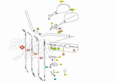 CAVO ARIA SUZUKI GSF 650 BANDIT 650 2005 2006 Suzu  - Annuncio 7934478