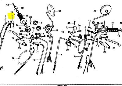 CAVO APERURA GAS HONDA XL500S XL 500 S 1979 - Annuncio 7934581