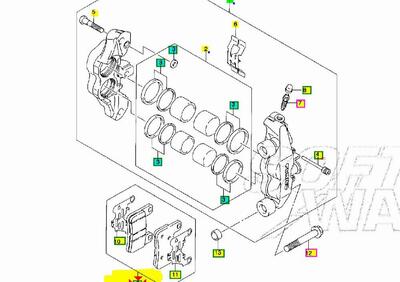 Pastiglie freno anteriori originale SUZUKI VZR INT  - Annuncio 8197027