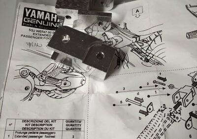 PEDANE PASSEGGERO ESTENSIONE YAMAHA TMAX 500 - Annuncio 8201866