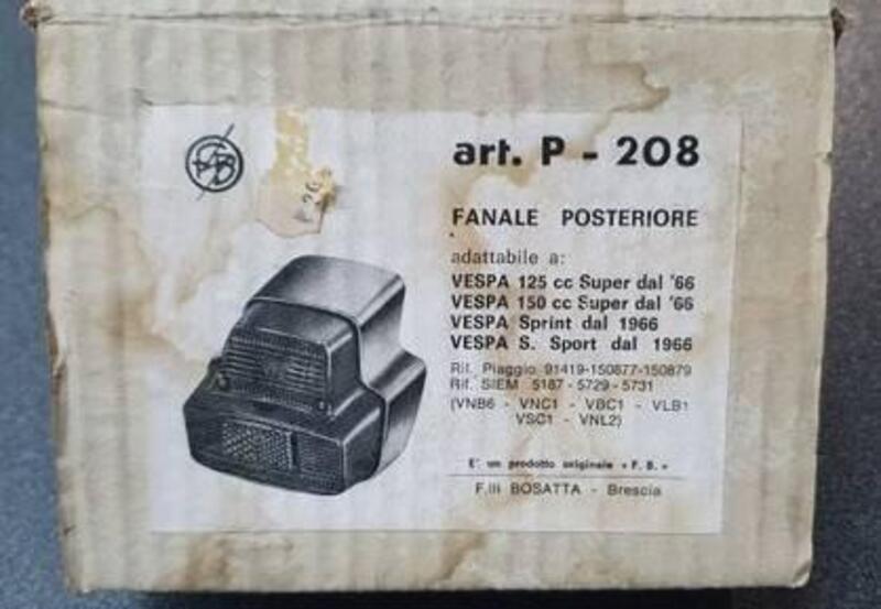 FANALE POSTERIORE SGR PER PIAGGIO VESPA S - SUPER- (2)