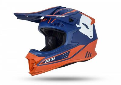 NEW!! CASCO MOTOCROSS UFO INTREPID BLU-ARANCIO Ufo Plast - Annuncio 8210576