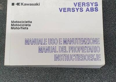 USO E MANUTENZIONE MANUALE KAWASAKI VERSYS - Annuncio 8217067