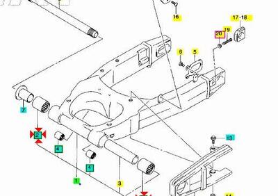 CUSCINETTO GABBIA A RULLI 30X40X33 FORCELLONE POST  - Annuncio 8299883