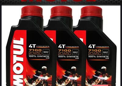 3LT OLIO MOTUL 7100 20W50 3 LITRI 100% SINTETICO M - Annuncio 8300338