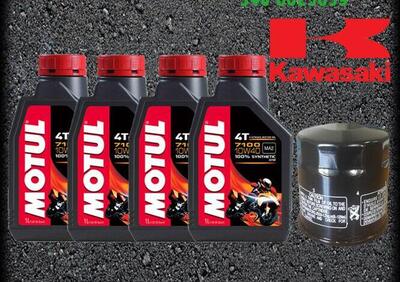 KIT TAGLIANDO OLIO MOTUL 7100 10W40 + FILTRO KAWAS  - Annuncio 8303426