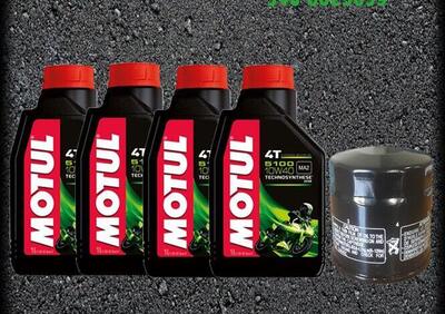 KIT TAGLIANDO OLIO MOTUL 5100 10W40 + FILTRO KAWAS  - Annuncio 8303515