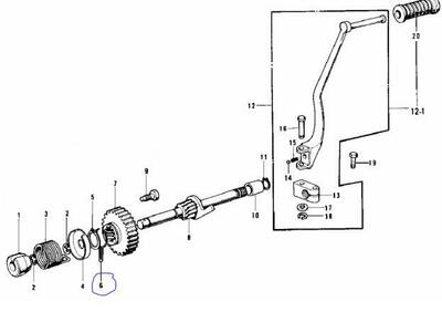 13077002 Fermo ingranaggio avviamento originale KA Kawasaki - Annuncio 8310002