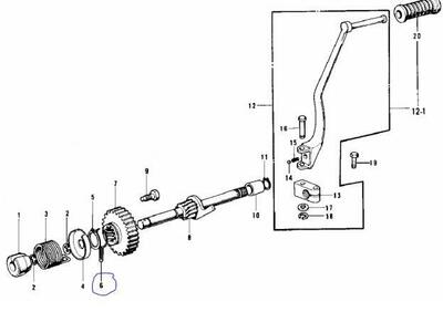Fermo ingranaggio avviamento originale KAWASAKI H2 - Annuncio 8310008