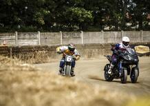 Yamaha Niken: crazy test contro il campione di Flat Track Marco Belli! 