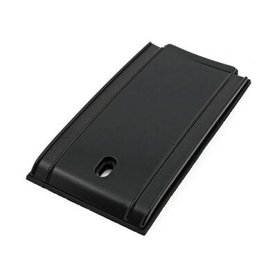 Inserto inferiore cruscotto liscio nero per Softai 