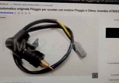 STARTER AUTOMATICO PIAGGIO E GILERA. COD. 479093 - Annuncio 8573323