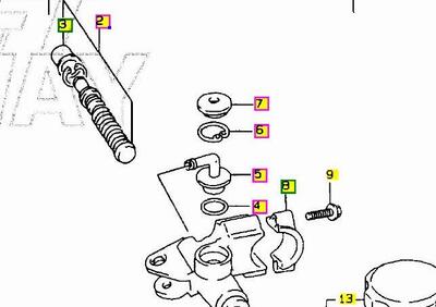 KIT REVISIONE POMPA FRENO ANTERIORE SUZUKI GSX-R75  - Annuncio 8777104