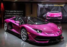 La famosa Lamborghini Aventador rosa va a fuoco, pilota illeso 