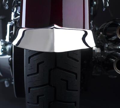 Ornamento parafango posteriore cromato per Softail National Cycle