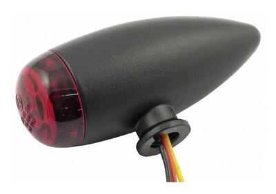 Faro posteriore Micro Bullet LED nero lenti rosse  - Annuncio 8557905