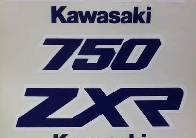 Coppia adesivi Kawasaki ZXR 750 000013 art - Annuncio 9293366