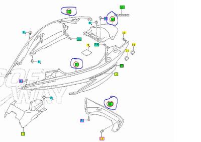 KIT CARROZZERIA SENZA SOTTOPEDANA GREZZO SUZUKI BU  - Annuncio 9296315