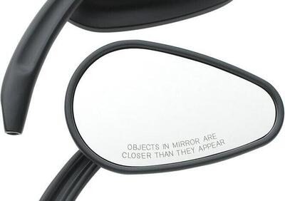 Specchietti rastremati alluminio billet neri Cust  - Annuncio 8546669