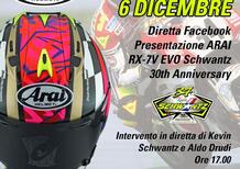 Schwantz e BER Racing presentano in diretta il 6 dicembre l'Arai RX-7V Evo 30th Anniversary Edition