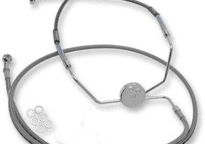 Tubo freno ant treccia inox FLH disco doppio con A Goodridge - Annuncio 8555464
