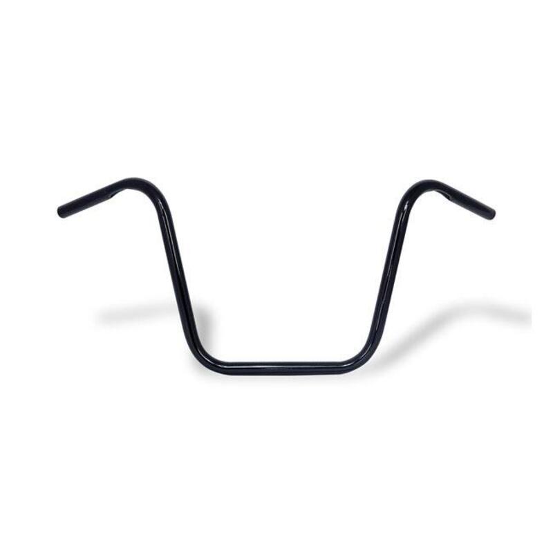 Manubrio Ape Hanger 1" alto 14" nero con fossette, 