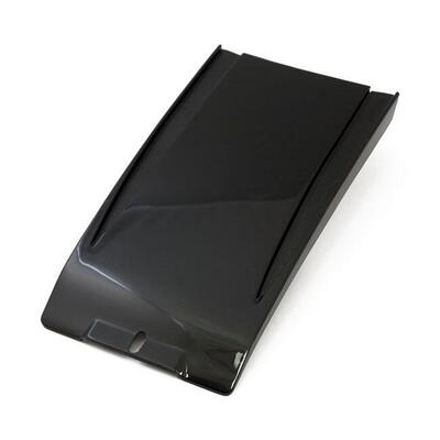 Inserto inferiore cruscotto liscio nero per Softai 