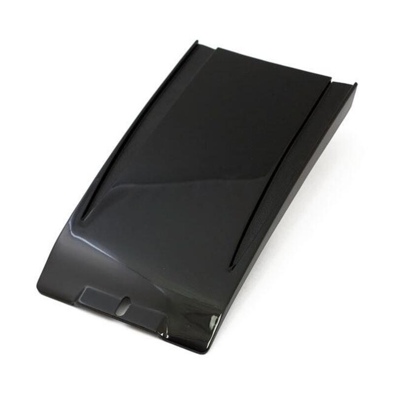 Inserto inferiore cruscotto liscio nero per Softai 