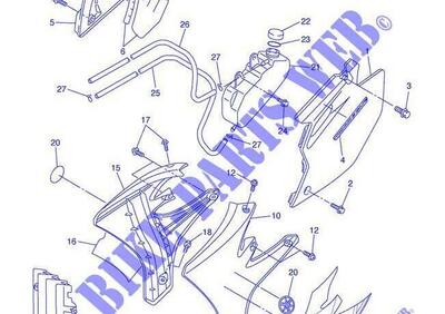 -Emblema conv Dx Yamaha WR250 5TJ2173F1000 - Annuncio 9405888