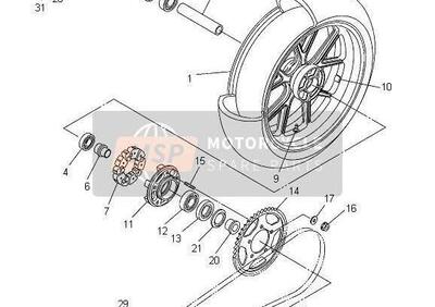 -Gomma parastrappi Yamaha R1 4B1253640000 - Annuncio 9405912