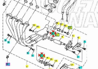 -Boccola impianto di scarico Yamaha R1 - Annuncio 9406015